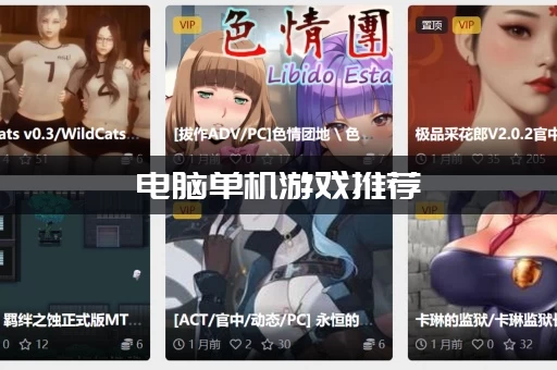 电脑单机游戏推荐：这几款让你玩到停不下来！