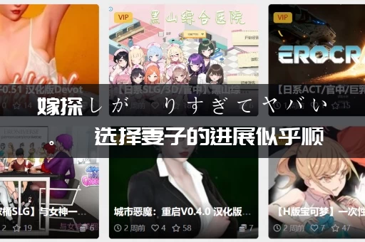 嫁探しが捗りすぎてヤバい。  选择妻子的进展似乎顺利过头。 gal类型 PC+KRKR平台