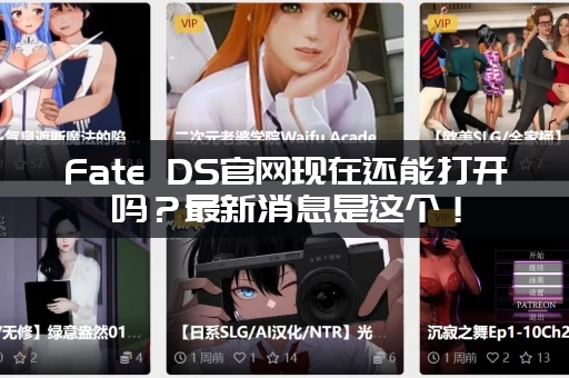 Fate DS官网现在还能打开吗？最新消息是这个！