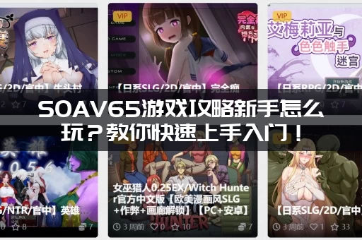 SOAV65游戏攻略新手怎么玩?教你快速上手入门! SOAV65游戏攻略新手怎么玩?教你快速上手入门!