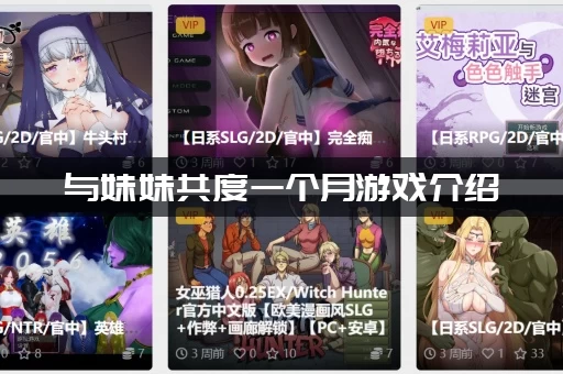 与妹妹共度一个月游戏介绍 (新手必看少走弯路的小技巧！)