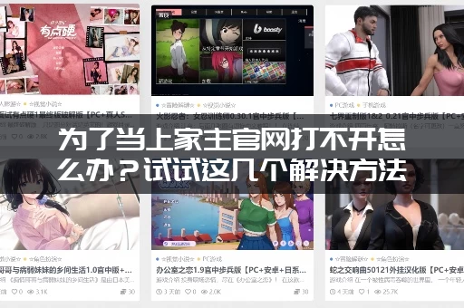 为了当上家主官网打不开怎么办？试试这几个解决方法！