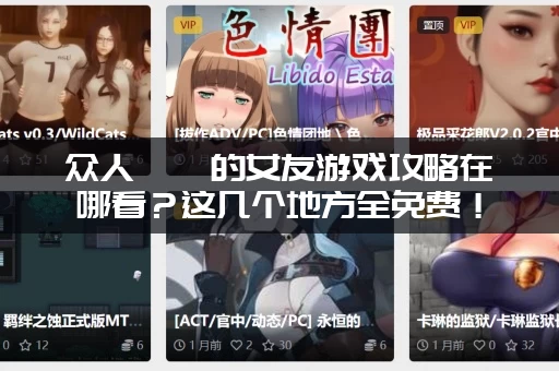 众人觊觎的女友游戏攻略在哪看？这几个地方全免费！