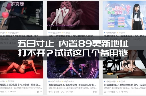 五日寸止 内置89更新地址打不开？试试这几个备用链接！