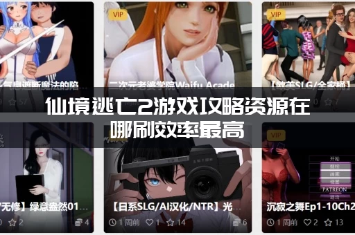 仙境逃亡2游戏攻略资源在哪刷效率最高(武器装备选择推荐)