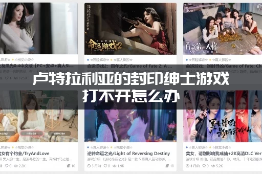 卢特拉利亚的封印绅士游戏打不开怎么办 (教你快速解决卡顿报错)