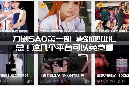刀剑SAO第一部 更新地址汇总！这几个平台可以免费看！