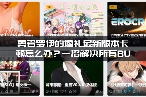 勇者罗伊的婚礼最新版本卡顿怎么办？一招解决所有BUG！
