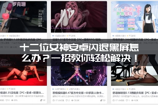 十二位女神安卓闪退黑屏怎么办？一招教你轻松解决！