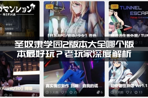 圣奴隶学园2版本大全哪个版本最好玩？老玩家深度解析推荐！