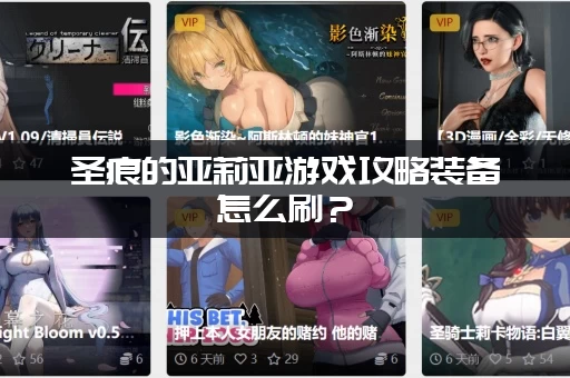 圣痕的亚莉亚游戏攻略装备怎么刷？ (快速毕业不走弯路)