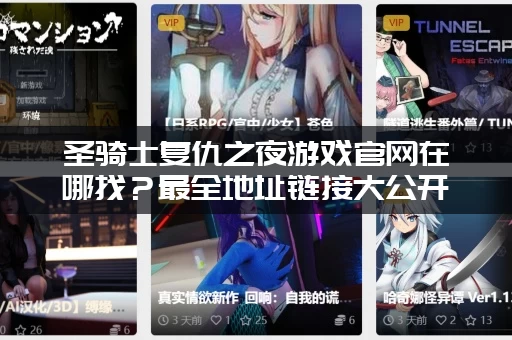 圣骑士复仇之夜游戏官网在哪找？最全地址链接大公开！