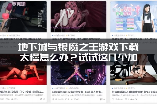 地下城与银魔之王游戏下载太慢怎么办？试试这几个加速方法！