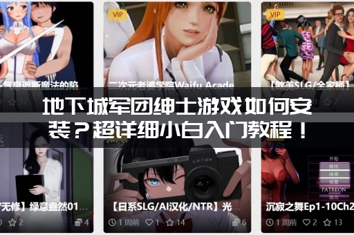 地下城军团绅士游戏如何安装？超详细小白入门教程！