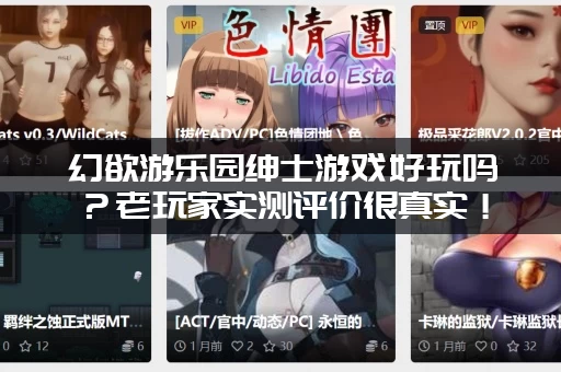 幻欲游乐园绅士游戏好玩吗？老玩家实测评价很真实！