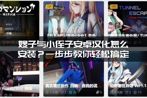 嫂子与小侄子安卓汉化怎么安装？一步步教你轻松搞定！