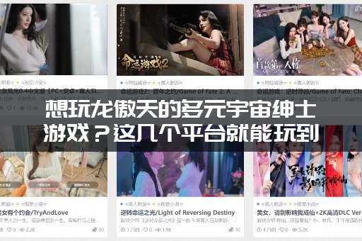 想玩龙傲天的多元宇宙绅士游戏？这几个平台就能玩到