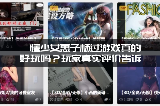 懵懂少女惠子杨过游戏真的好玩吗？玩家真实评价告诉你！