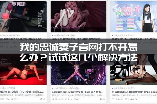 我的忠诚妻子官网打不开怎么办？试试这几个解决方法！