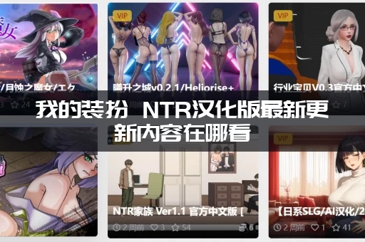 我的装扮 NTR汉化版最新更新内容在哪看(一文看懂全部新增要素)