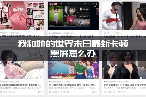 我和她的世界末日最新卡顿黑屏怎么办(资深玩家教你快速解决问题)
