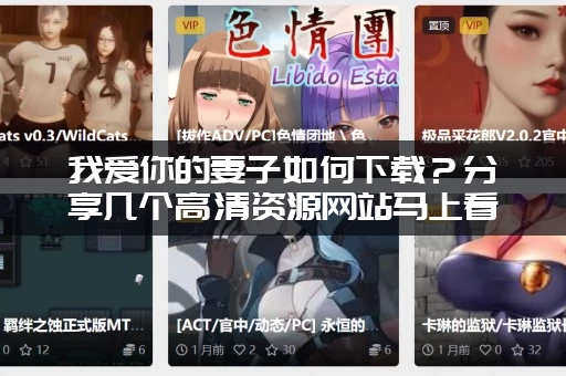 我爱你的妻子如何下载？分享几个高清资源网站马上看