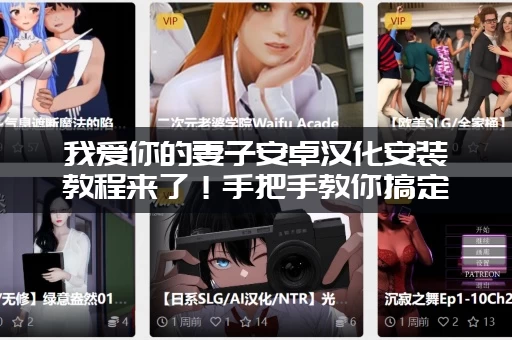 我爱你的妻子安卓汉化安装教程来了！手把手教你搞定！