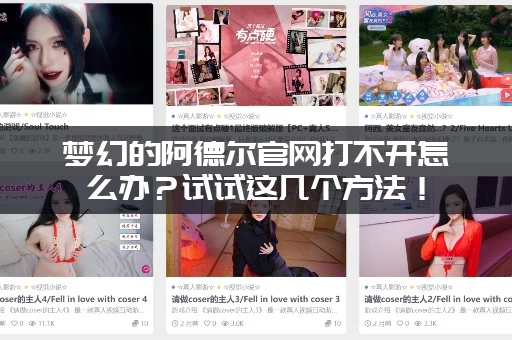 梦幻的阿德尔官网打不开怎么办？试试这几个方法！