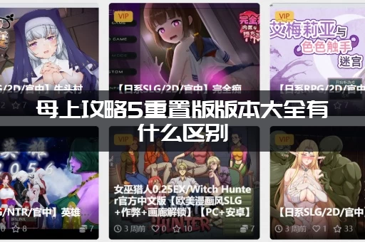 母上攻略5重置版版本大全有什么区别 (哪个版本最值得玩)