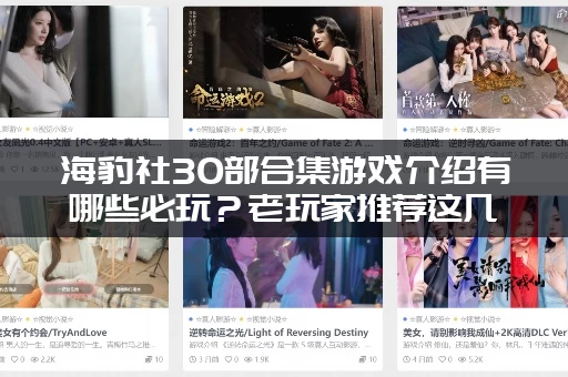 海豹社30部合集游戏介绍有哪些必玩？老玩家推荐这几款！