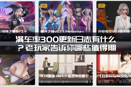 满车率300更新日志有什么？老玩家告诉你哪些值得期待