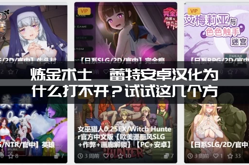 炼金术士柯蕾特安卓汉化为什么打不开？试试这几个方法！