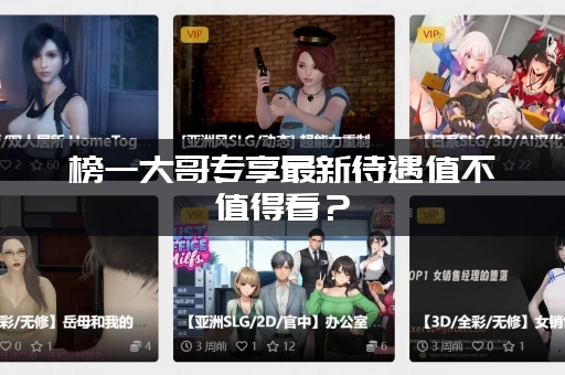 榜一大哥专享最新待遇值不值得看？(真实大哥告诉你答案)