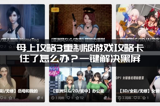 母上攻略3重制版游戏攻略卡住了怎么办？一键解决黑屏闪退问题！