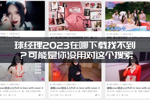 球经理2023在哪下载找不到？可能是你没用对这个搜索方法！
