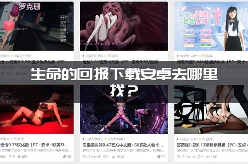 生命的回报下载安卓去哪里找？（推荐安全高速的下载地址）