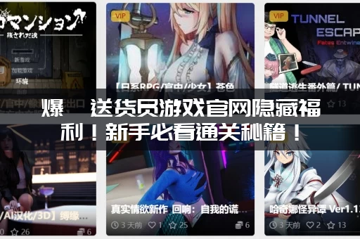 爆汝送货员游戏官网隐藏福利！新手必看通关秘籍！