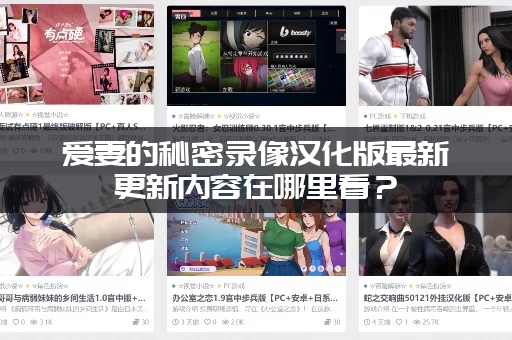 爱妻的秘密录像汉化版最新更新内容在哪里看？（附上资源链接）