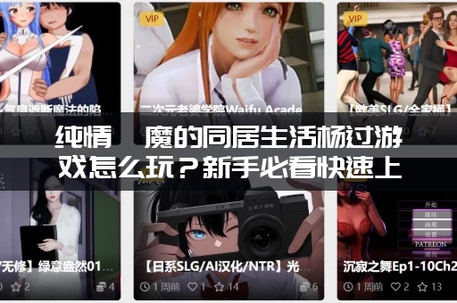 纯情魅魔的同居生活杨过游戏怎么玩？新手必看快速上手攻略！