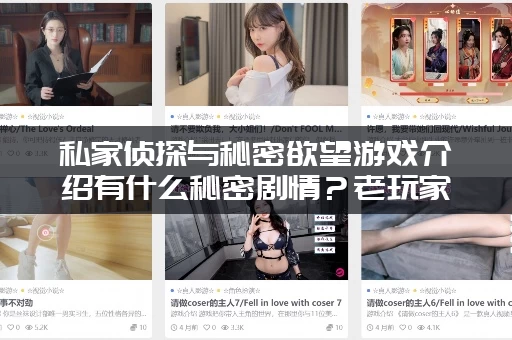 私家侦探与秘密欲望游戏介绍有什么秘密剧情？老玩家带你一探究竟！