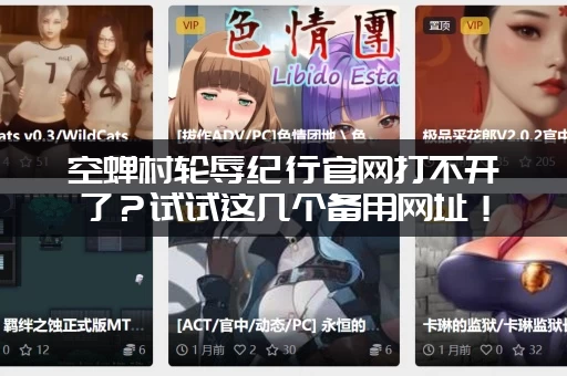 空蝉村轮辱纪行官网打不开了？试试这几个备用网址！