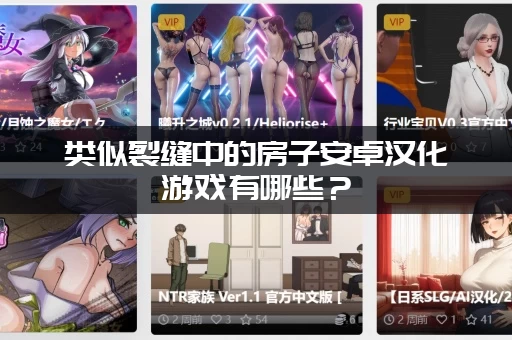 类似裂缝中的房子安卓汉化游戏有哪些？(这几款神作你不容错过！)