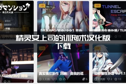 精灵女上司的训狗术汉化版下载