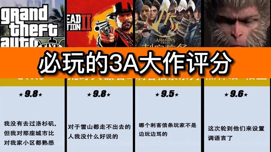 盘点那些必玩的3a游戏，这份单机大作排行请收好！