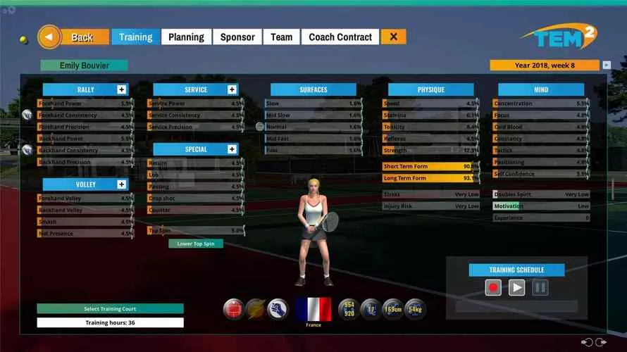 《网球精英经理2》v1.0f 官方简体中文版