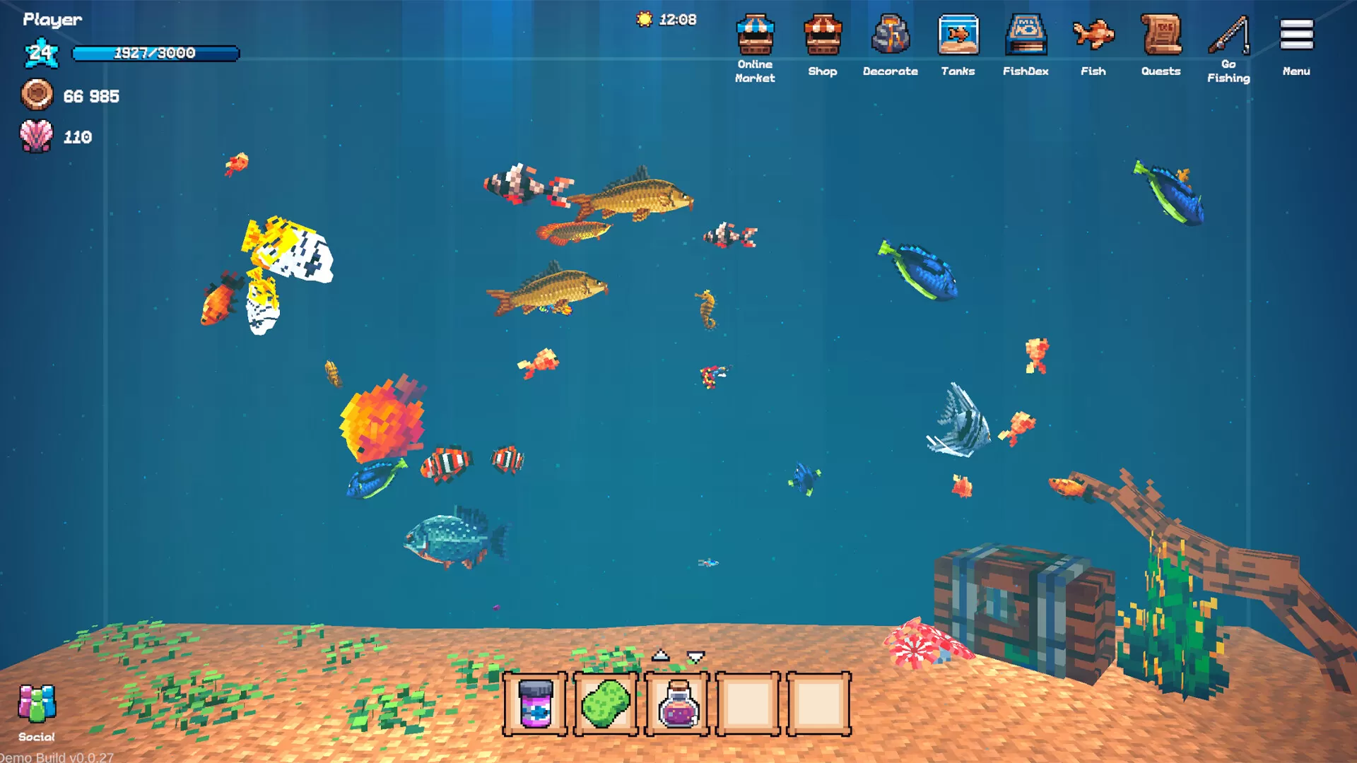 全球鱼友俱乐部：放置好时光／Tiny Aquarium： Social Fishkeeping／（STEAM：￥28.00）