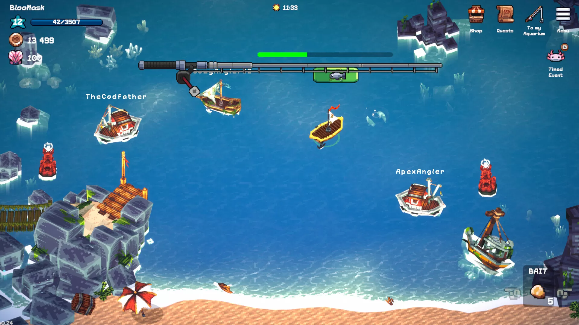 全球鱼友俱乐部：放置好时光／Tiny Aquarium： Social Fishkeeping／（STEAM：￥28.00）