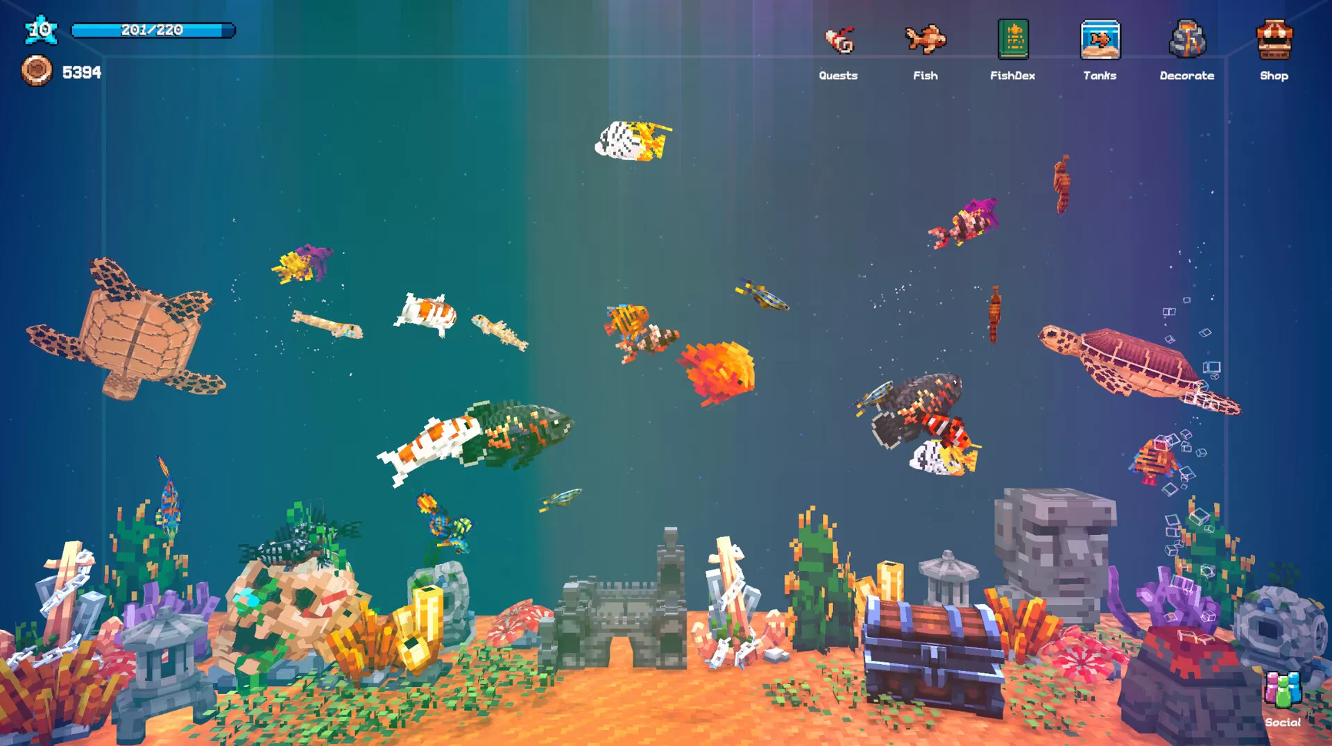 全球鱼友俱乐部：放置好时光／Tiny Aquarium： Social Fishkeeping／（STEAM：￥28.00）