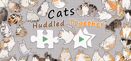 挤在一起的猫猫／Cats Huddled Together