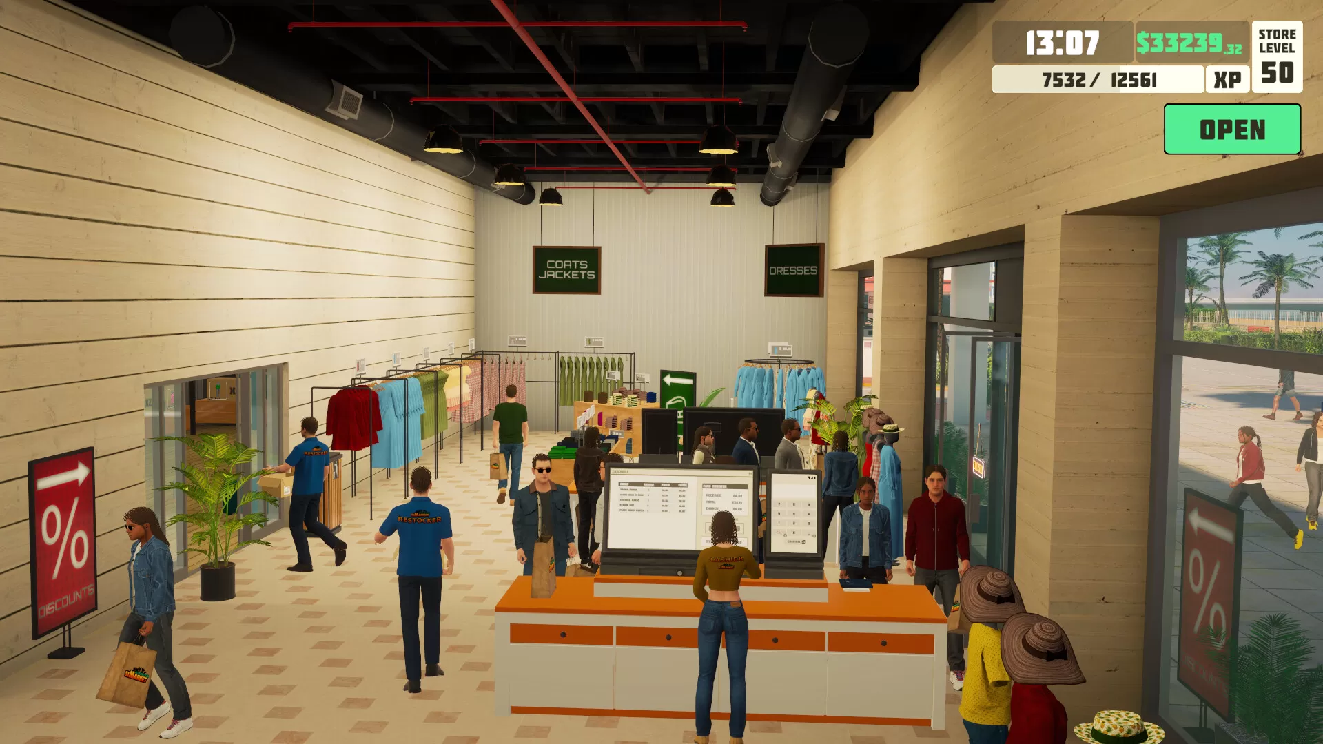 服装商店模拟器／siMarket Cloth Store Simulator／（STEAM：￥24.75）